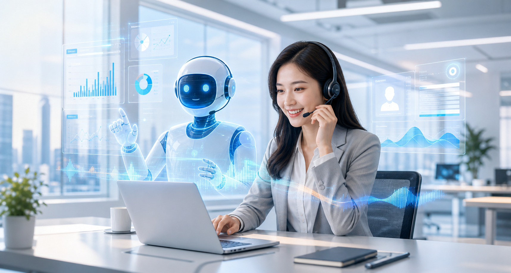 AI 数字助手与电销人员协同工作的 SaaS 场景